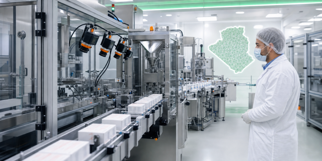 Ligne pharmaceutique automatisée en Algérie avec inspection et conditionnement des médicaments