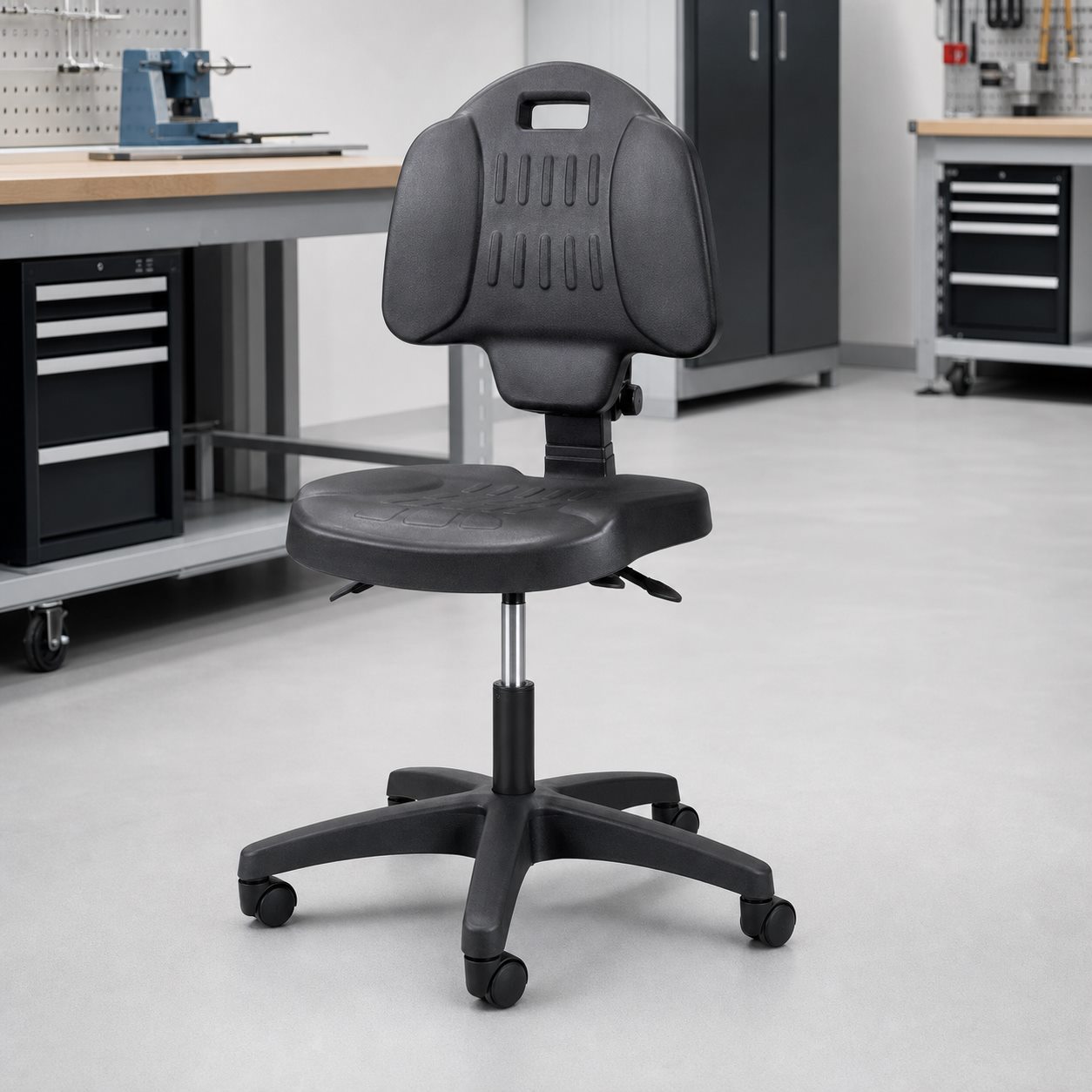 Siege atelier ergonomique assise polyurethane
