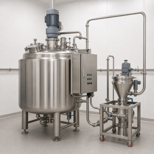Cuve de mélange industrielle en acier inoxydable