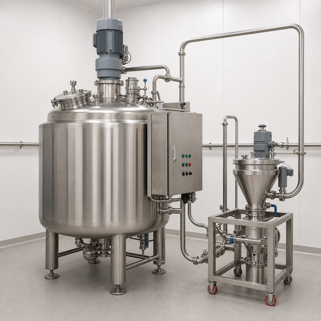 Mélangeur industriel inox 1 000 L – fabrication algérienne