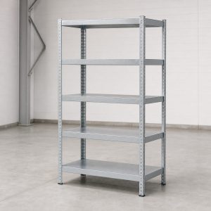 Rayonnage industriel mi-lourd galvanisé à cinq niveaux