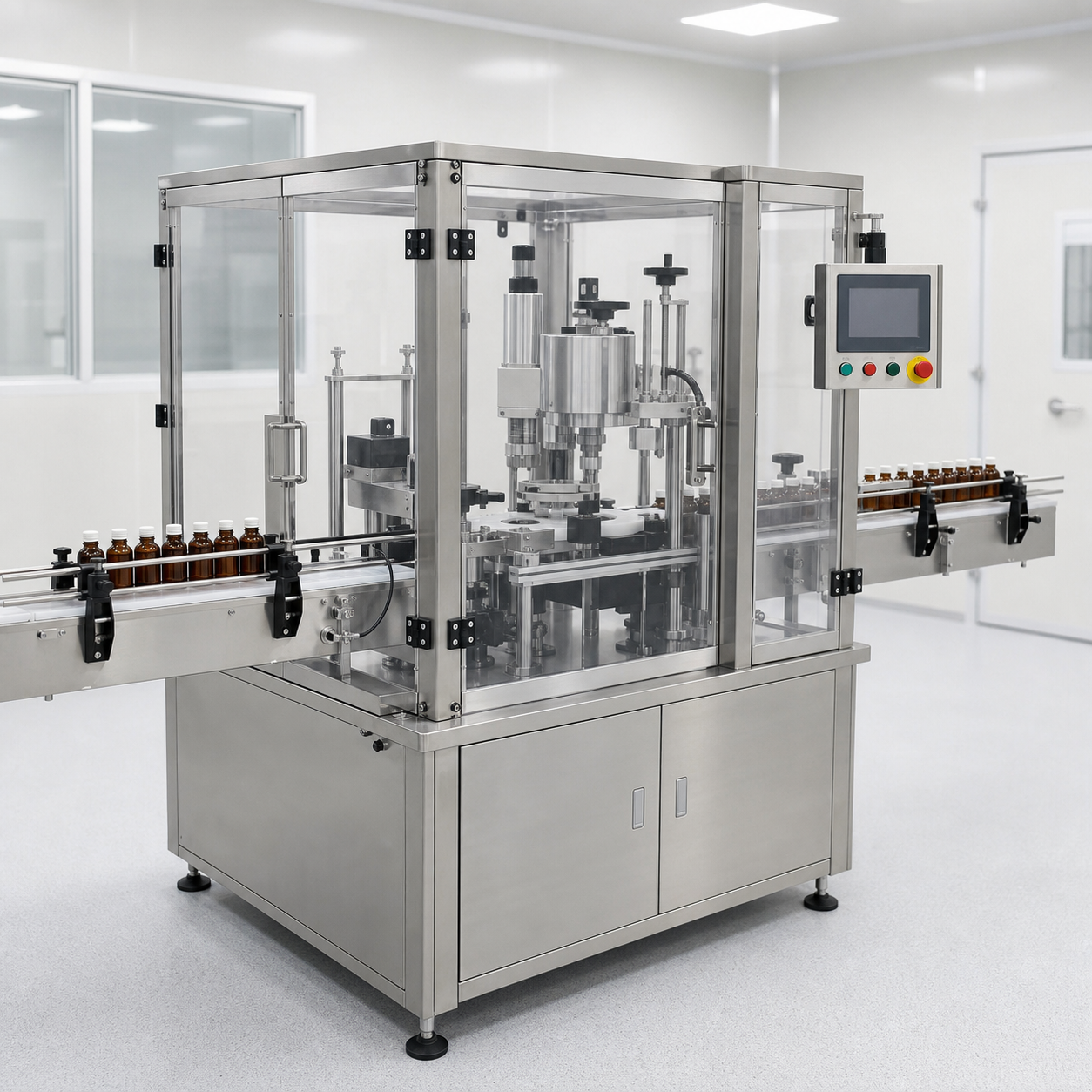 Machine de mise sous film thermorétractable (pharma)