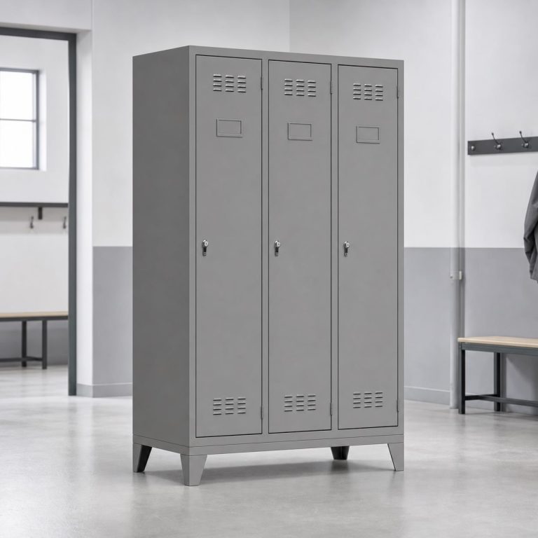 Vestiaire industriel 3 cases monobloc